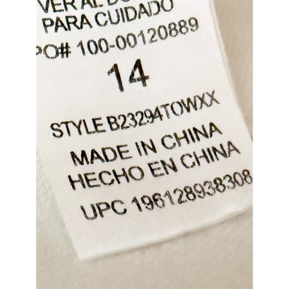 Democracy Women's Ab-Tech Straight Leg Fringe Fray Ankle Jeans 14 White - Picture 7 of 8